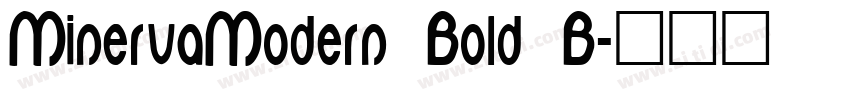 MinervaModern Bold B字体转换